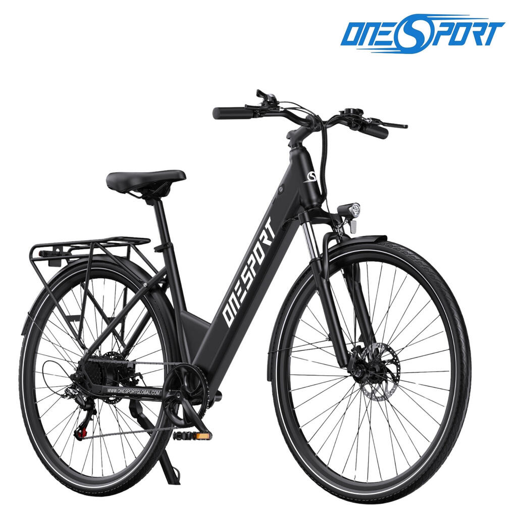 E-Bike low step-through OT12 28" 1728WH electric bicycle unisex Black