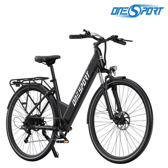 E-Bike lage instap OT12 28" 1728WH elektrische fiets uniseks Zwart