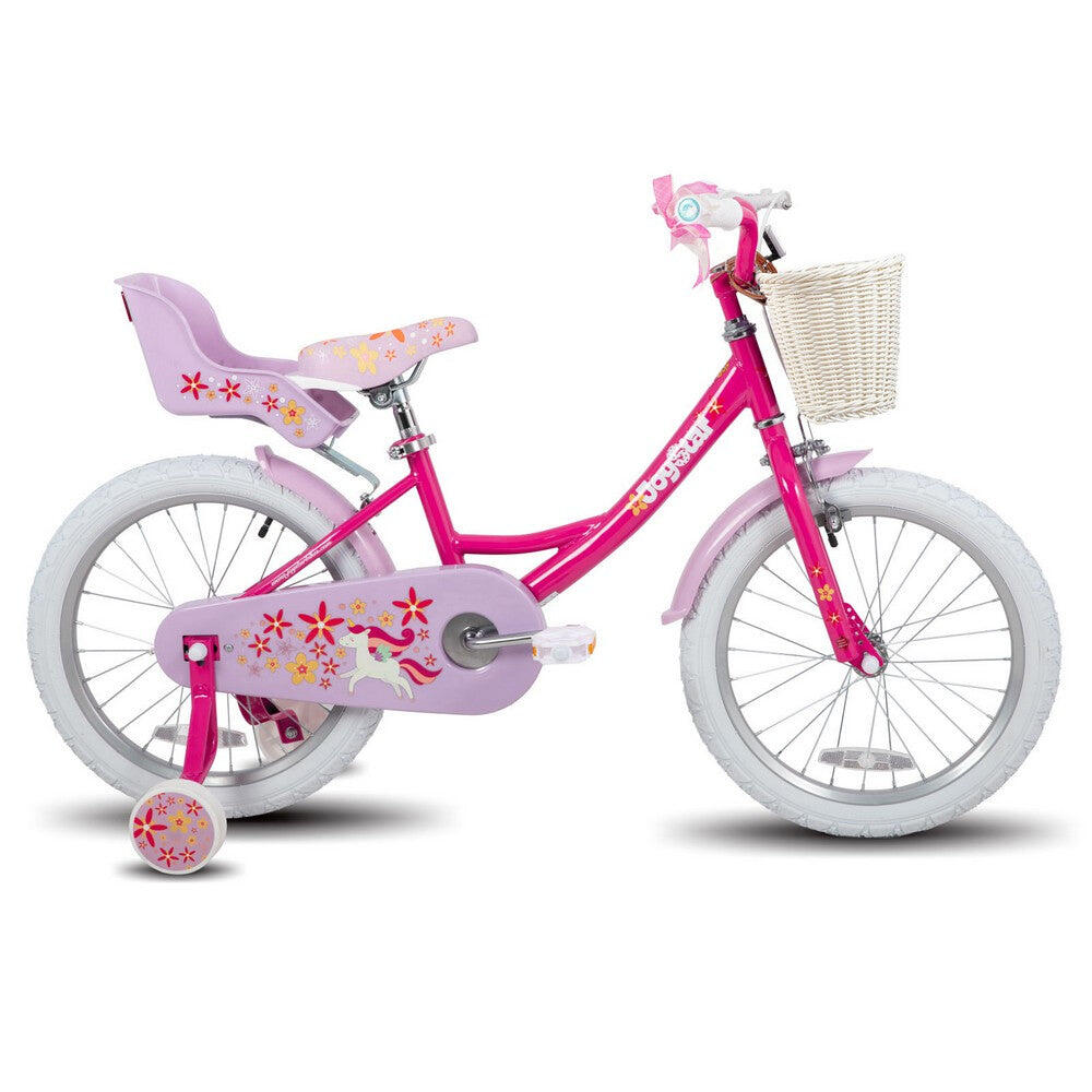 Fille Cyclisme Vélo Enfant avec petites roues panier porte-poupée 18" 4/5