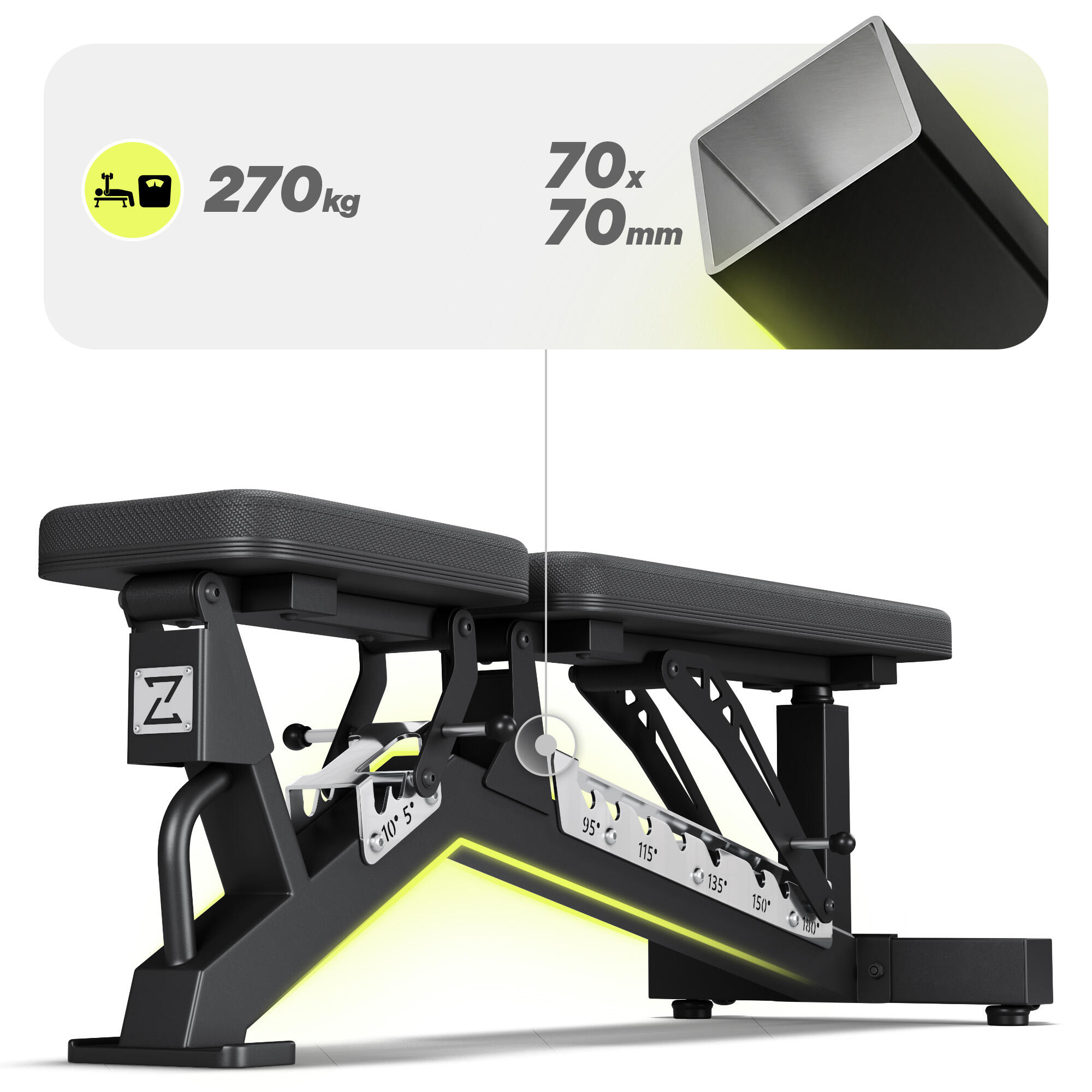 Nastavitelná lavice ZIPRO Powerhouse na těžké tlaky 5/7