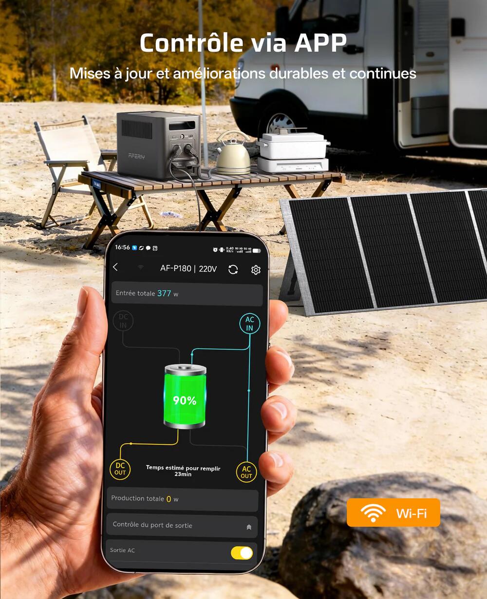 AFERIY P180 Estación de energía portátil - 1800W, 1024Wh 6/7