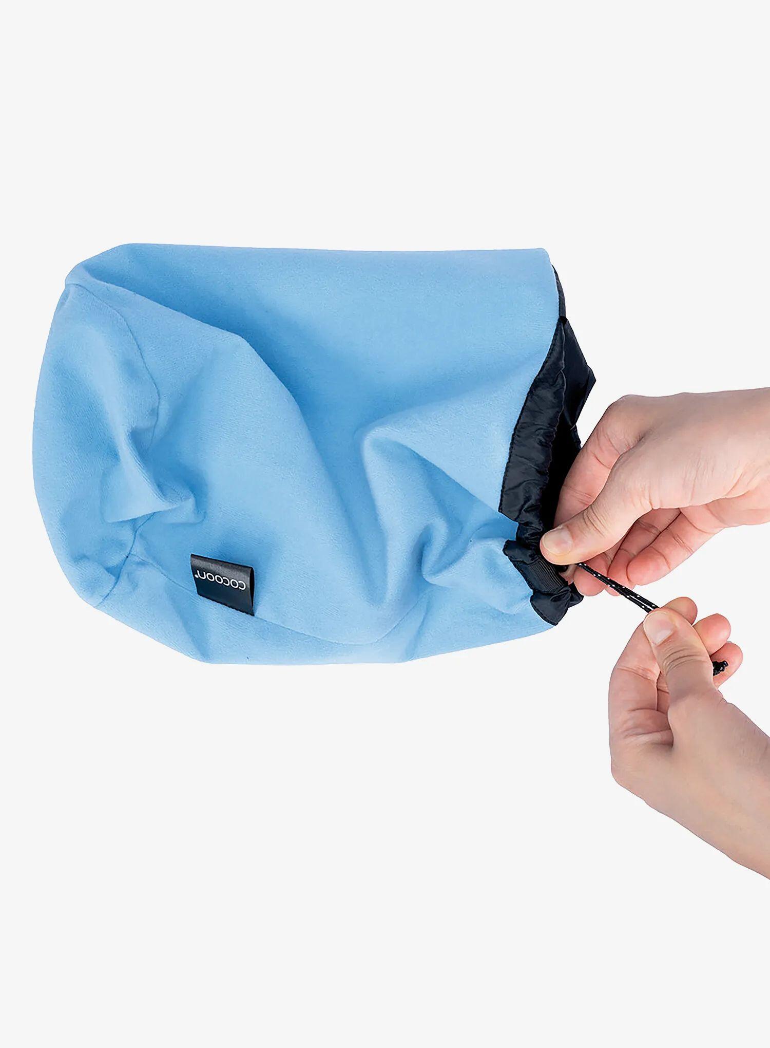 Worek bagażowy Cocoon Pillow and Stuff Sack L - phantom black/light blue 7/7