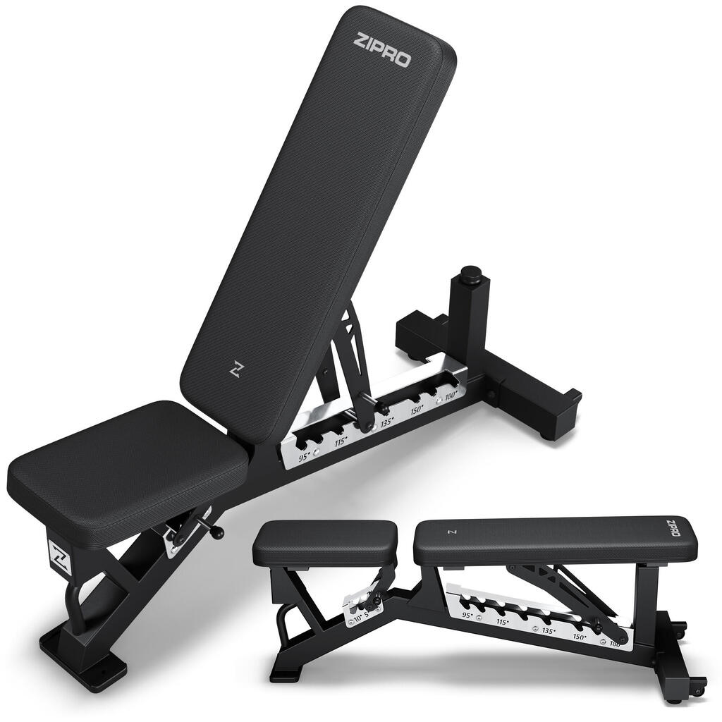 ZIPRO Powerhouse Adjustable Bench for Heavy Pressing