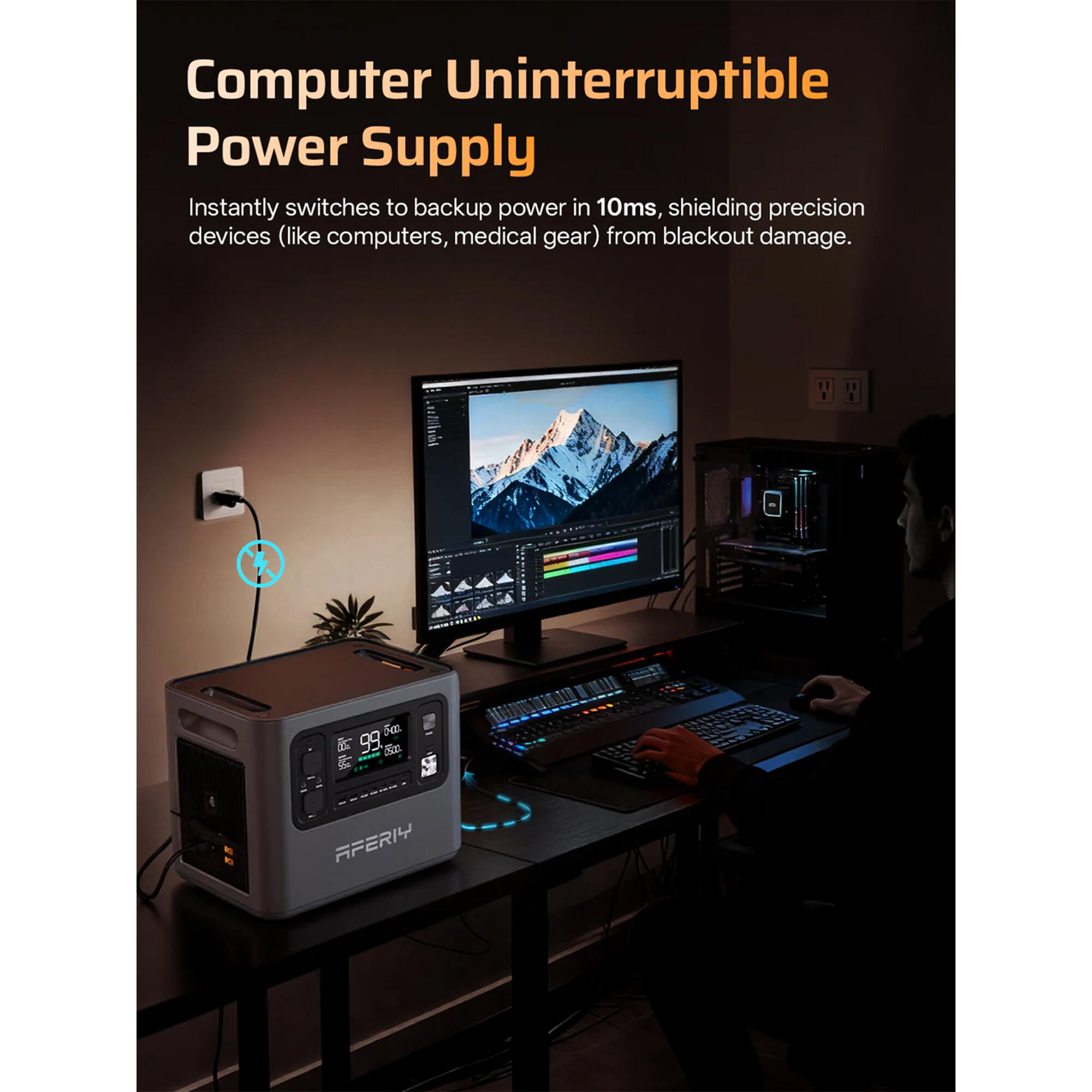 AFERIY P280 Tragbare Powerstation - 2800W, 2048Wh 5/7