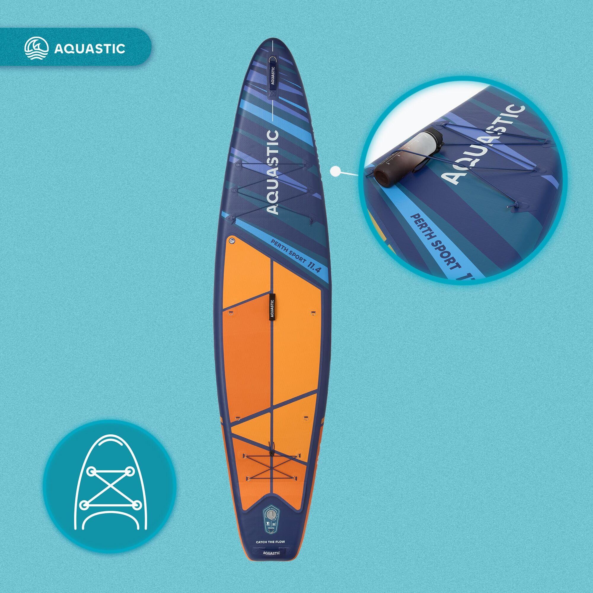 Zestaw deska SUP pompowana AQUASTIC Perth Sport 11'4" MSL 7/7