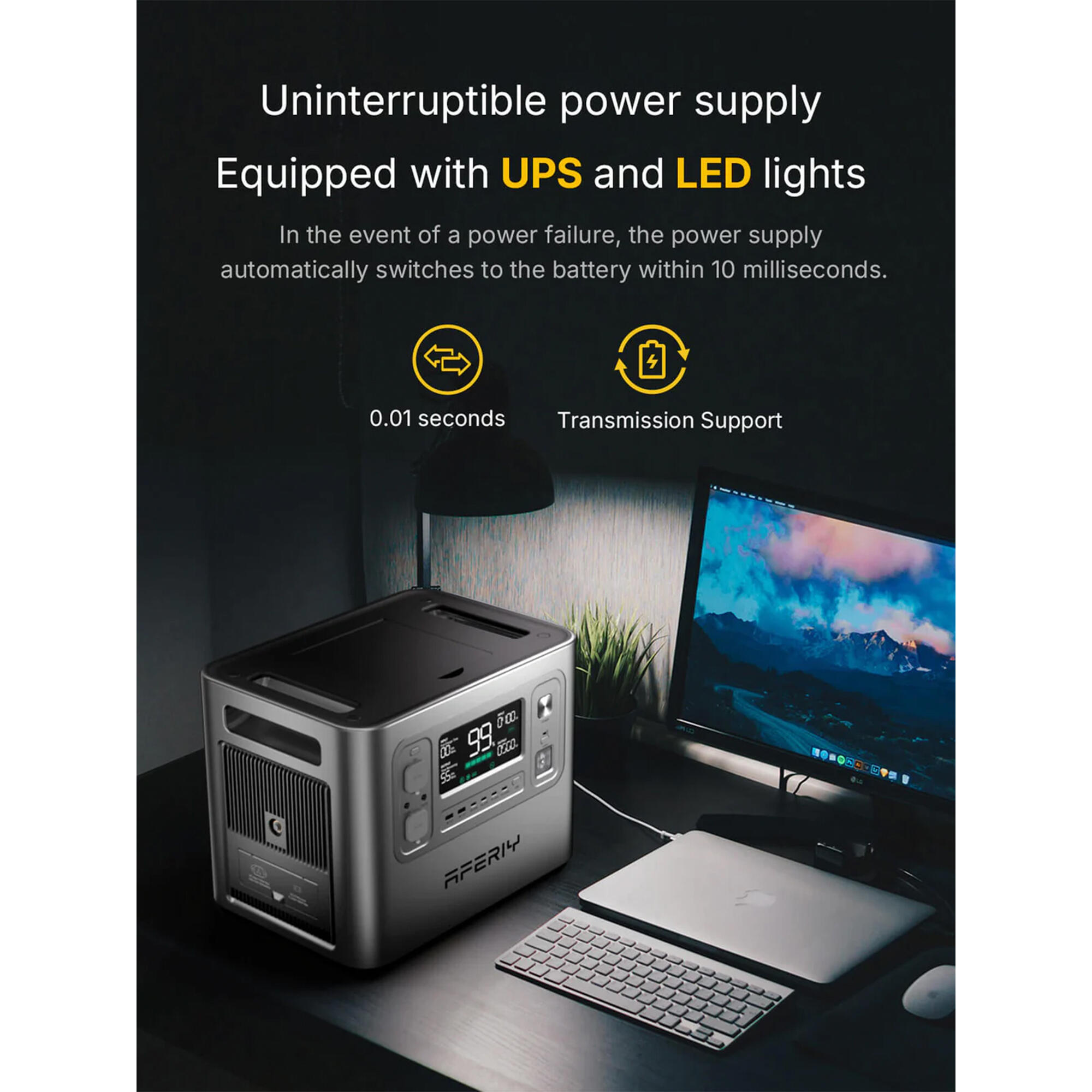 AFERIY P210 Tragbare Powerstation - 2400W, 2048Wh, Grau 6/7