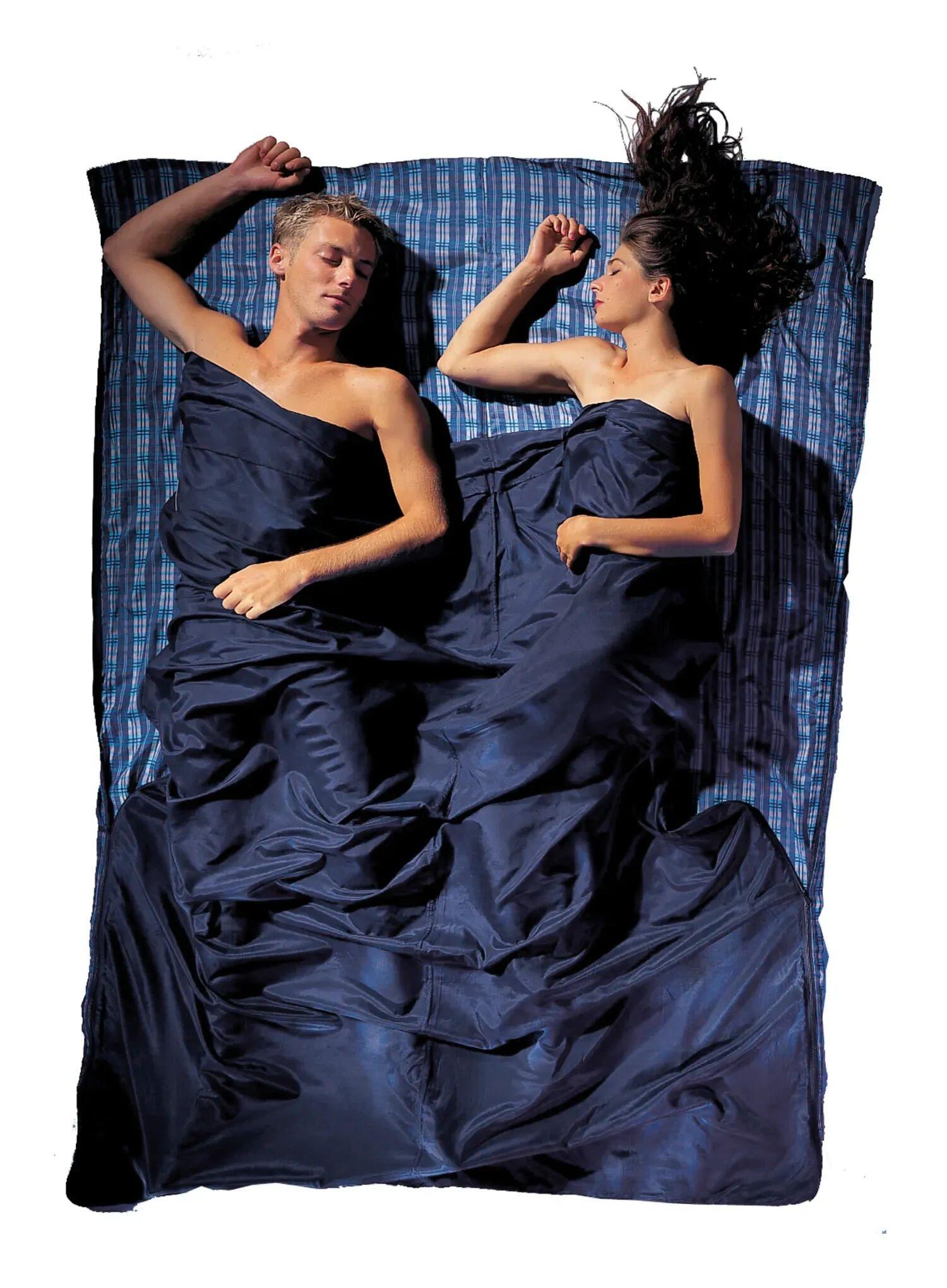 Wkładka do śpiwora Cocoon TravelSheet Coupler - Silk/Cotton - tuareg 3/6