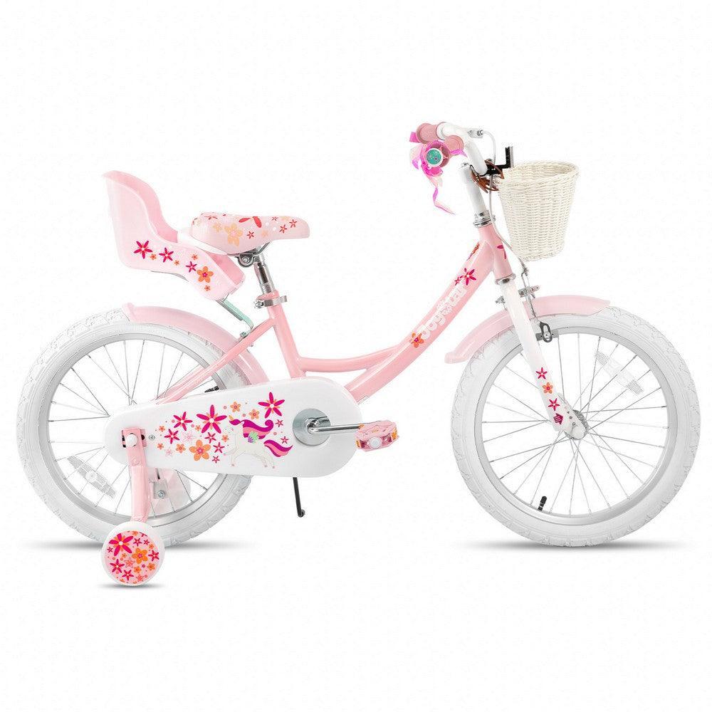 Fille Cyclisme Vélo Enfant avec petites roues panier porte-poupée 18" 2/6