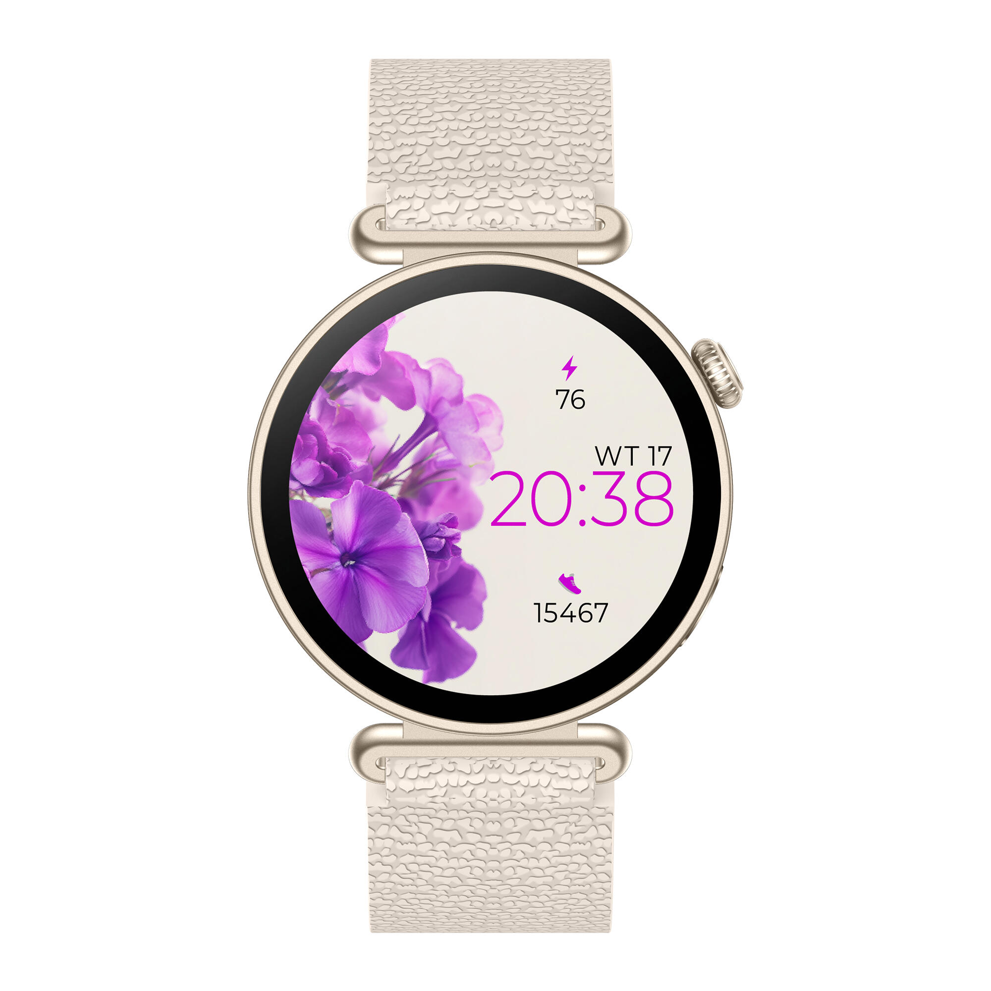 Smartwatch Forever SB-380 Bloomdust Bluetooth 5.3 IP68 AMOLED Champagnergold 4/7