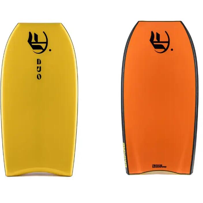 Empire DUO PE Bodyboard, Yellow/Orange, Size 42