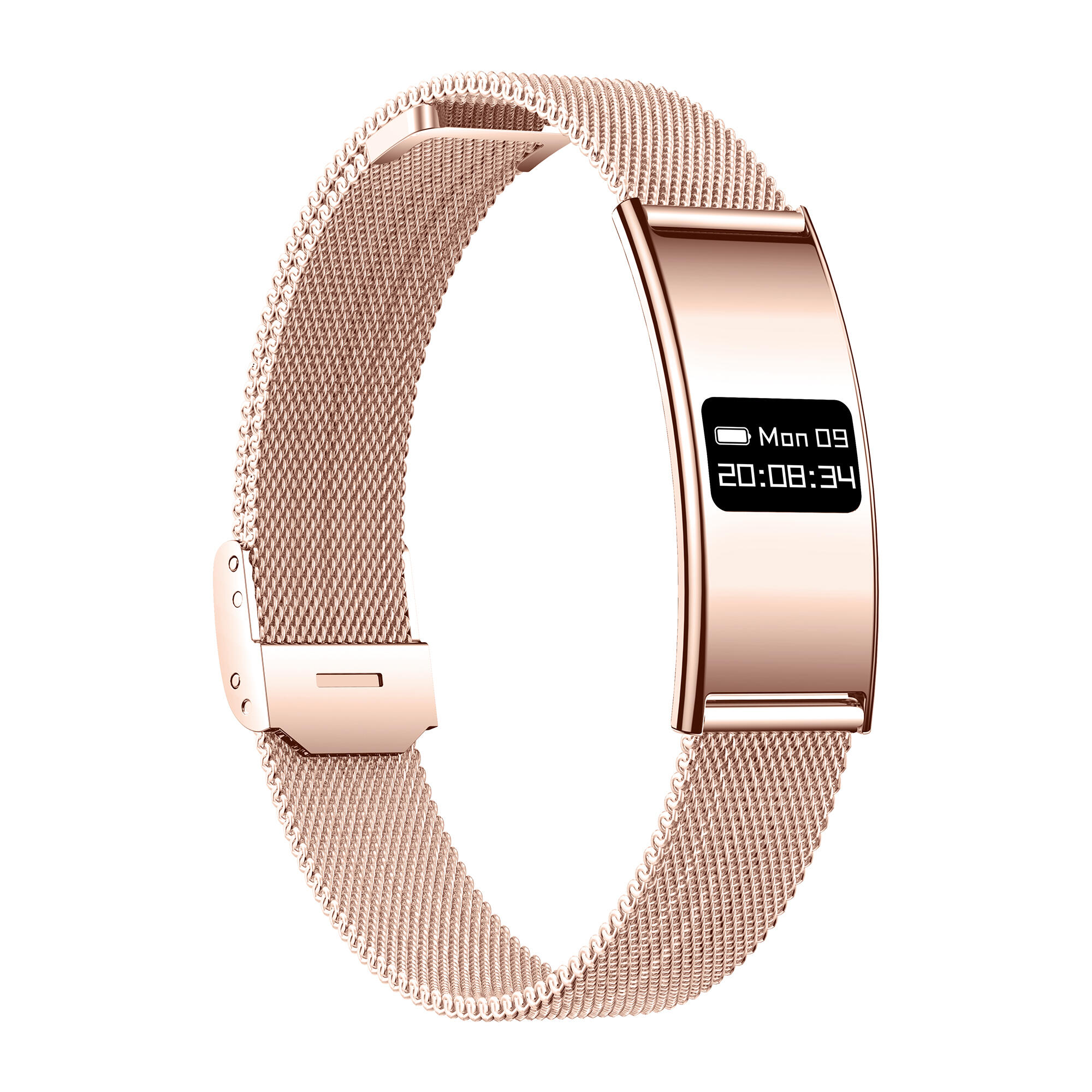 Bracelet connecté sportif Forever SB-B8 Elegance OLED Bluetooth 5.3 IPX8 Or rose 3/7