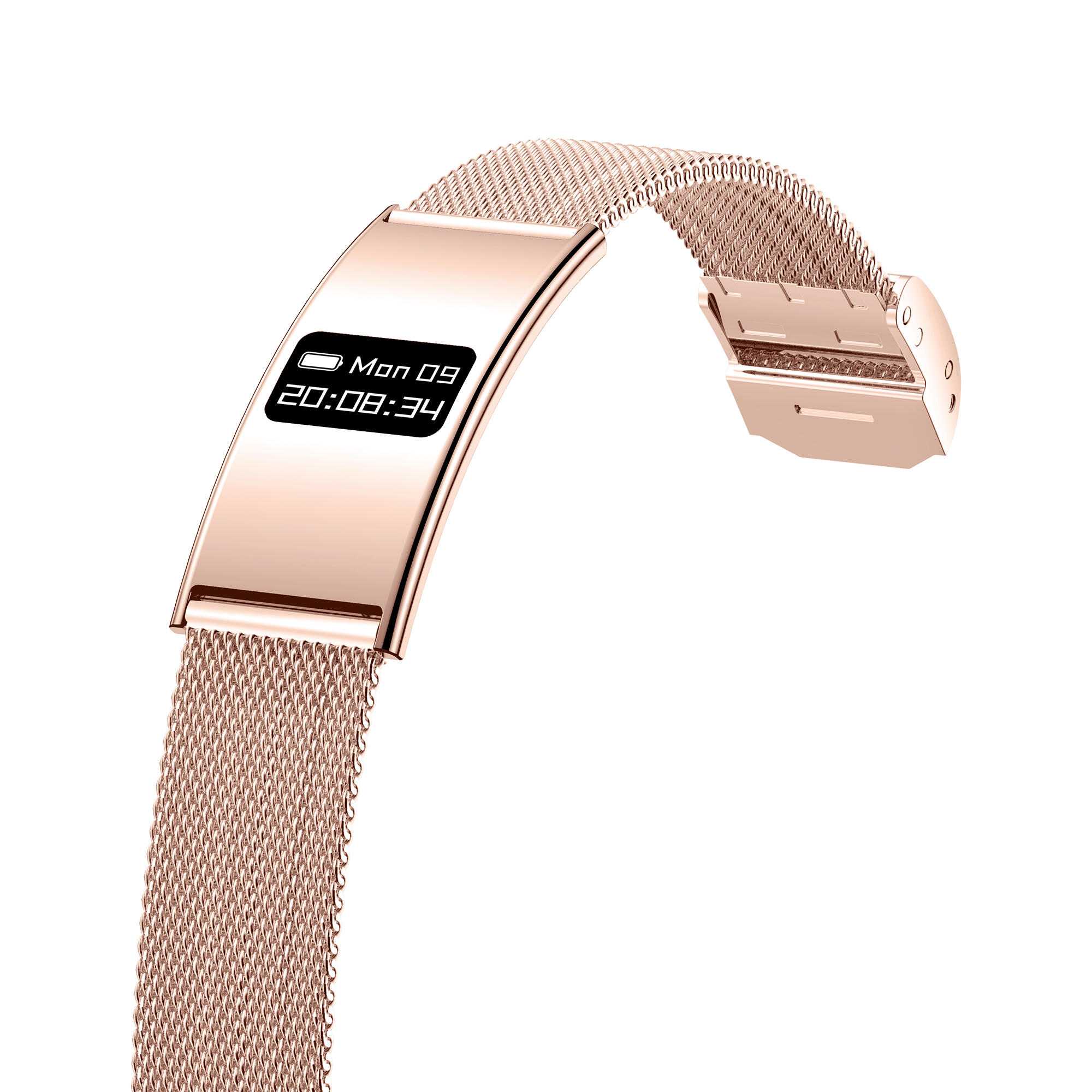 Bracelet connecté sportif Forever SB-B8 Elegance OLED Bluetooth 5.3 IPX8 Or rose 5/7