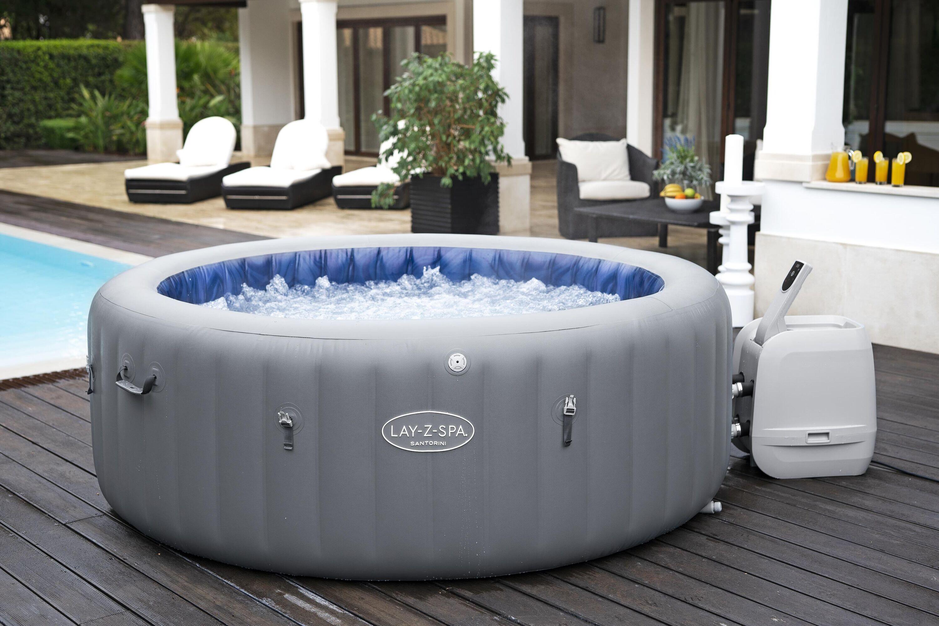 Bestway 6001T Minipiscina idromassaggio gonfiabile Lay-Z-Spa Santorini 7/7