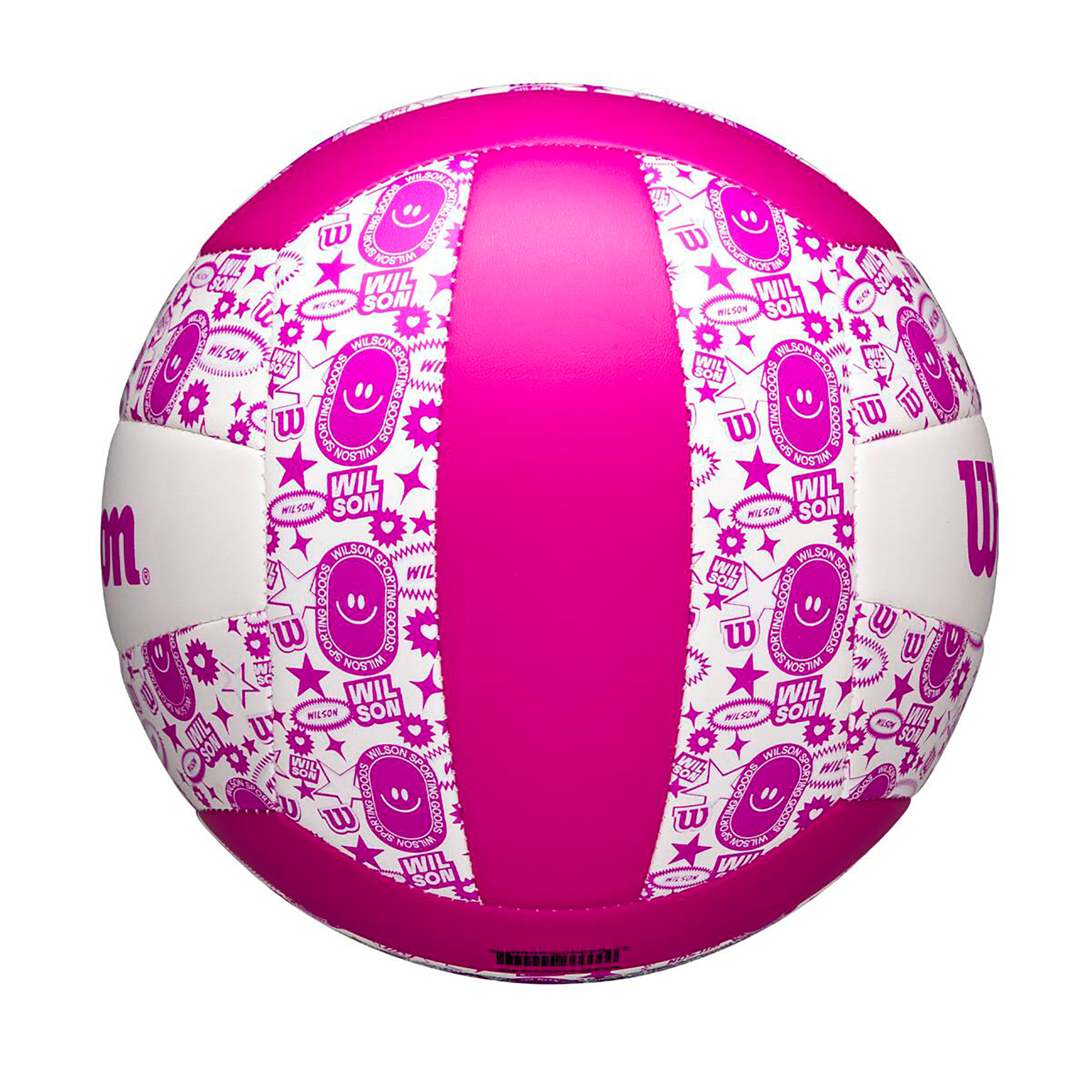 Ballon de volley-ball Wilson STAMP VIOLET/BLANC, taille 5 3/4