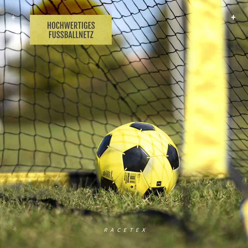RACETEX Kinderfußballtor 2‑in‑1 mit Torwand 150x90 cm 4/6