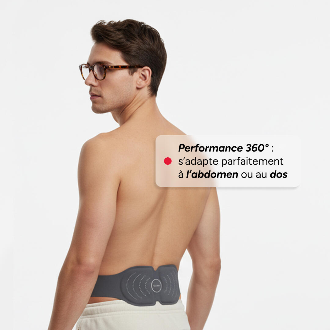 Ceinture chauffante Dos et Ventre sans Fil, Electrostimulation avec Télécommande 5/7