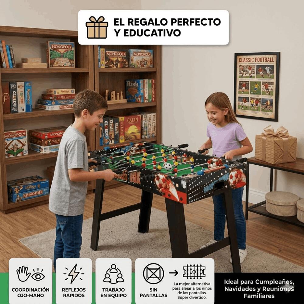 Table de baby-foot DEVESSPORT | Table compacte 69 x 37 x 60 cm avec accessoires 5/5