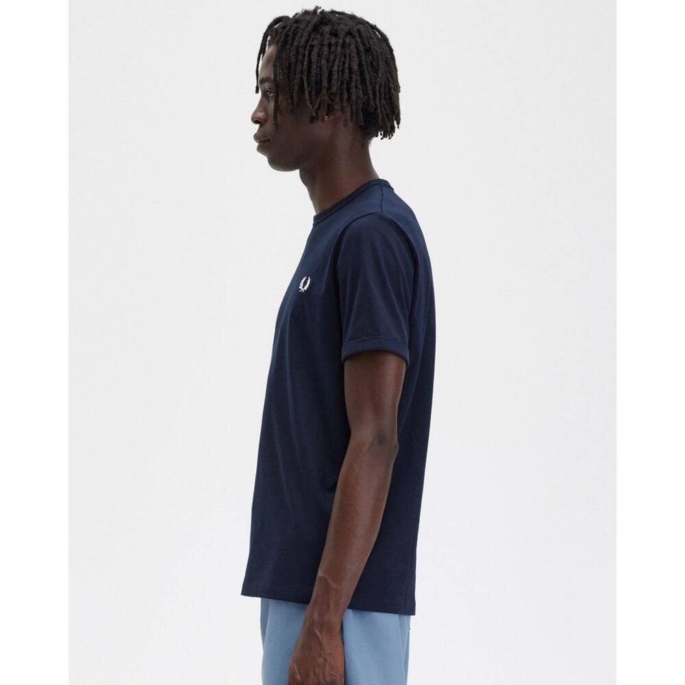 T-shirt pour homme Fred Perry Ringer Marine 2/5