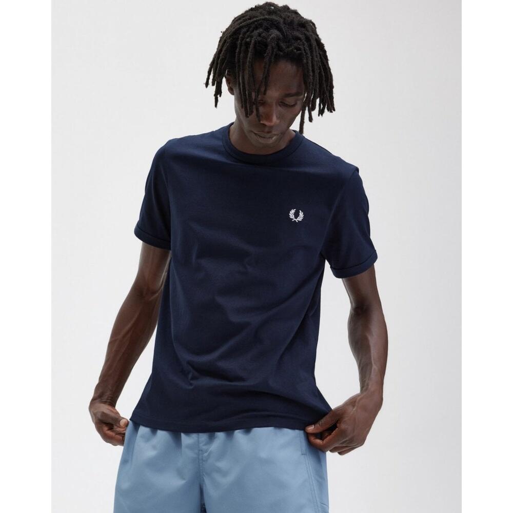 T-shirt pour homme Fred Perry Ringer Marine 4/5