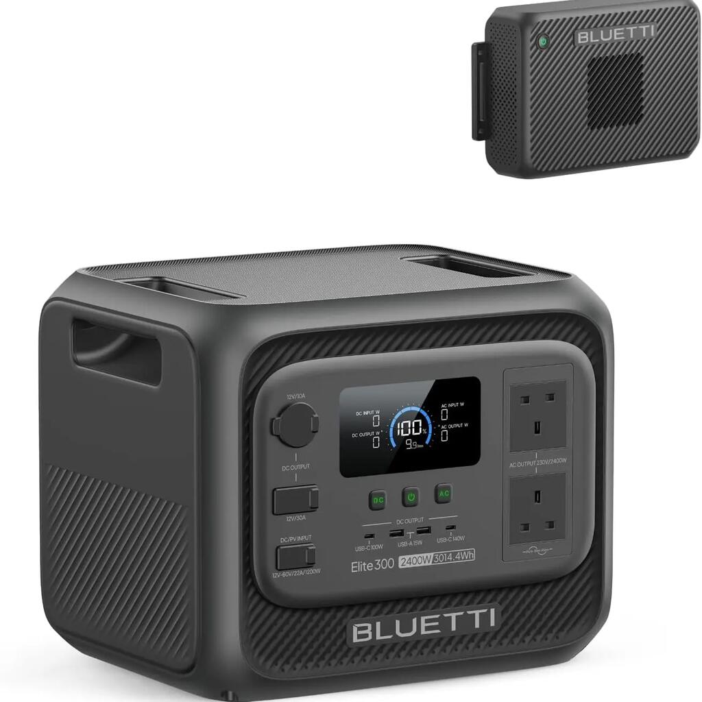 Elite 300 + Charger2  3014Wh Portable Power Station for RV Trips and Home Backup