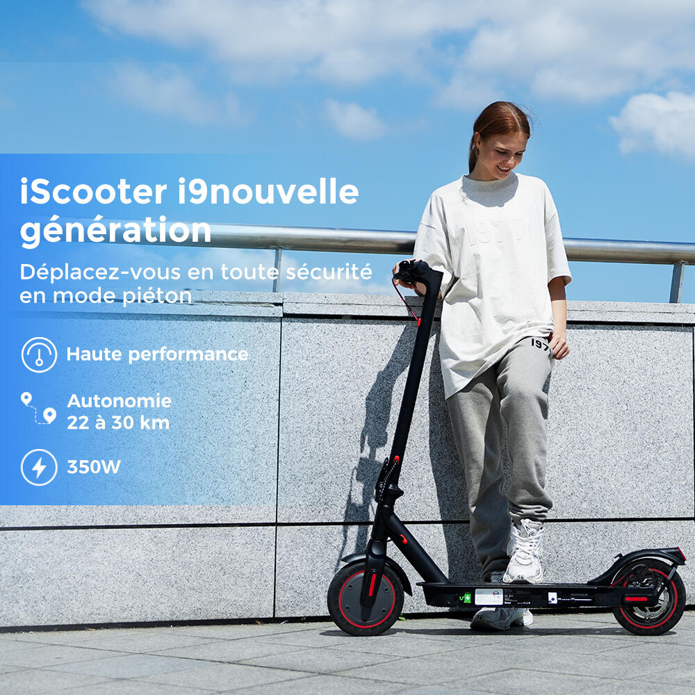 Trottinette Électrique i9 Adulte 350W,30km Autonomie, Pneus 8,5",APP 2/7
