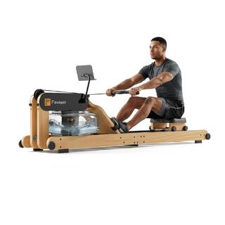 Flexnest Flexrower Plus Bluetooth-Enabled Water Rowing Machine for Home Gym Black
