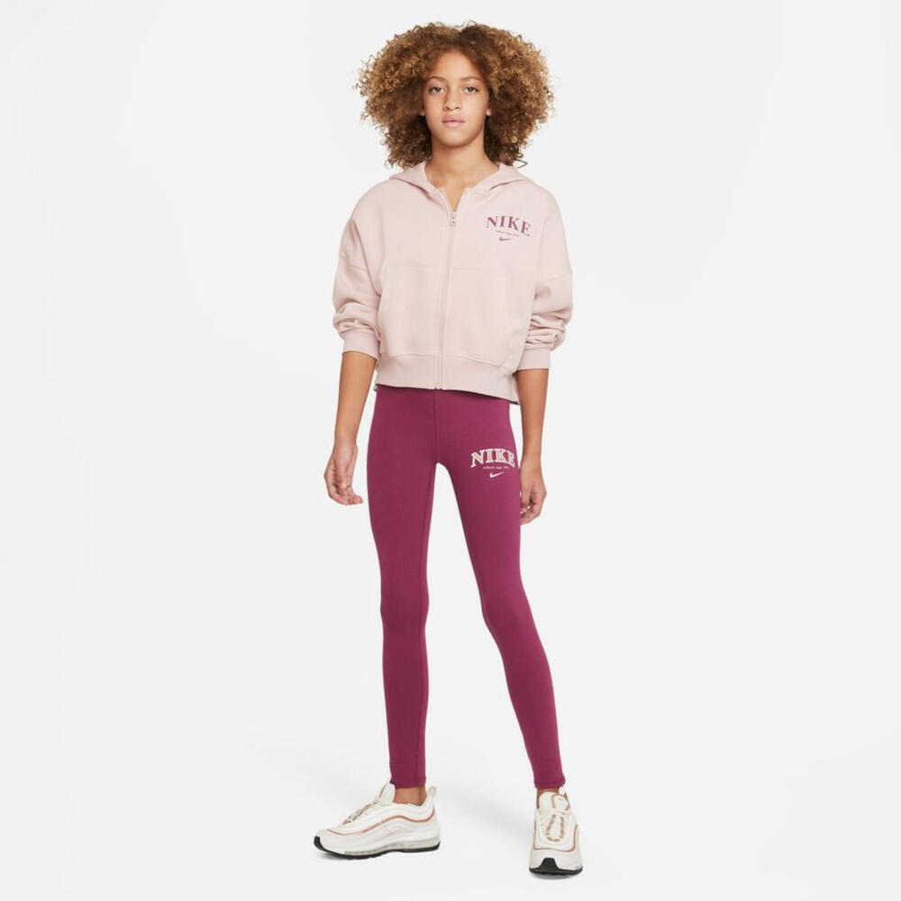 Leggings Nike G per ragazze, Palissandro, taglia L 3/4