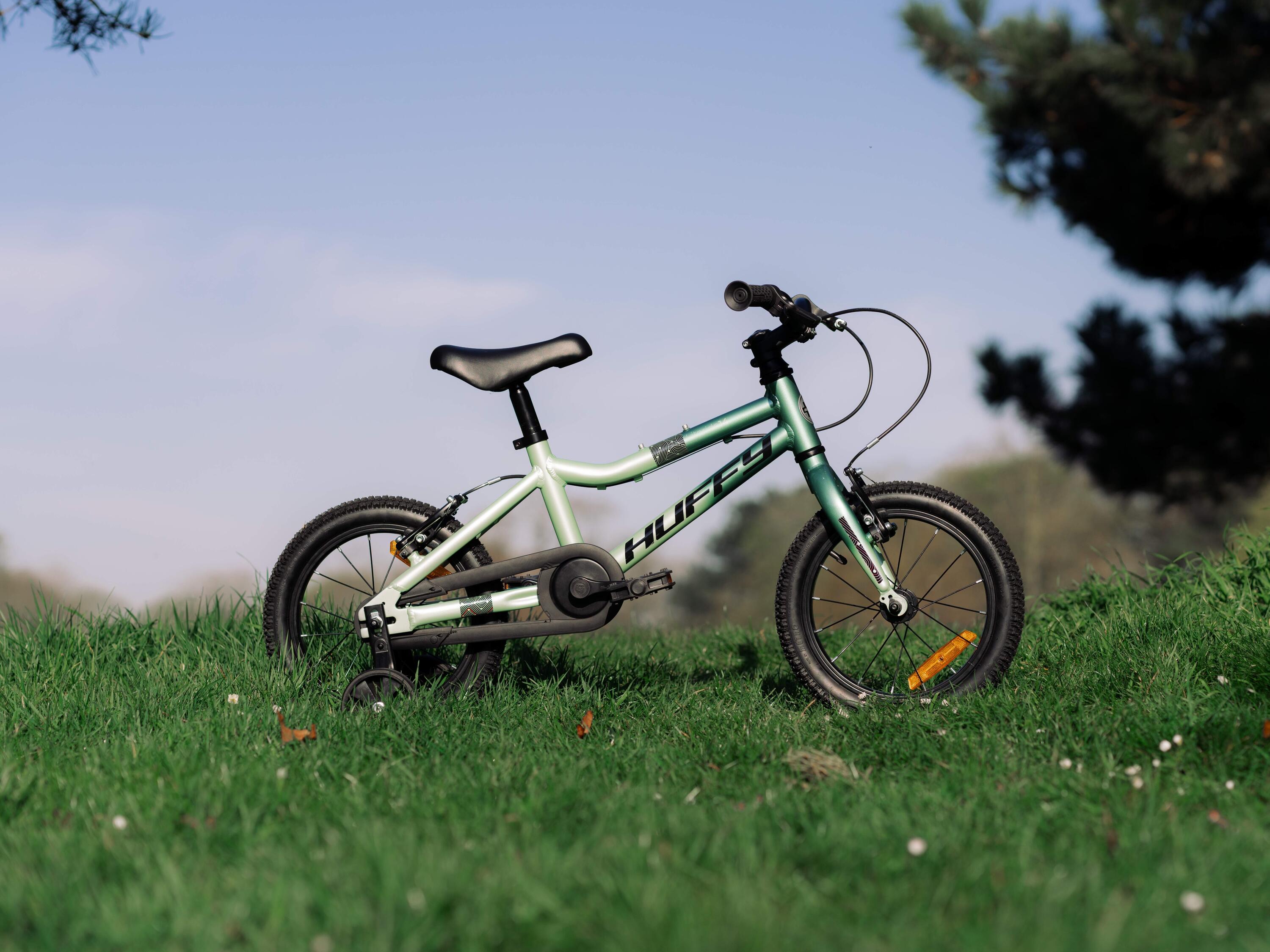 Huffy 14-inch Literide-fiets, groen, voor kinderen van 4 tot 6 jaar 3/7