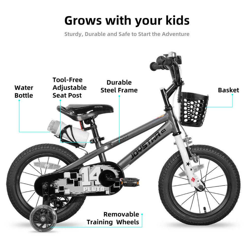 Vélo BMX enfant gar/fill 14" roulettes,3-5a Pluto 2/6
