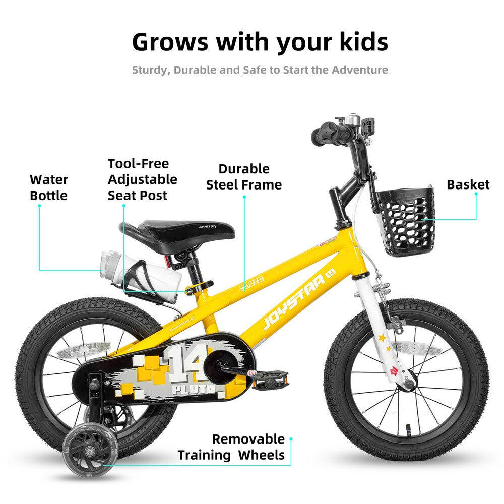 Vélo BMX enfant gar/fill 16" roulettes+gourde,4-7a Pluto 2/6