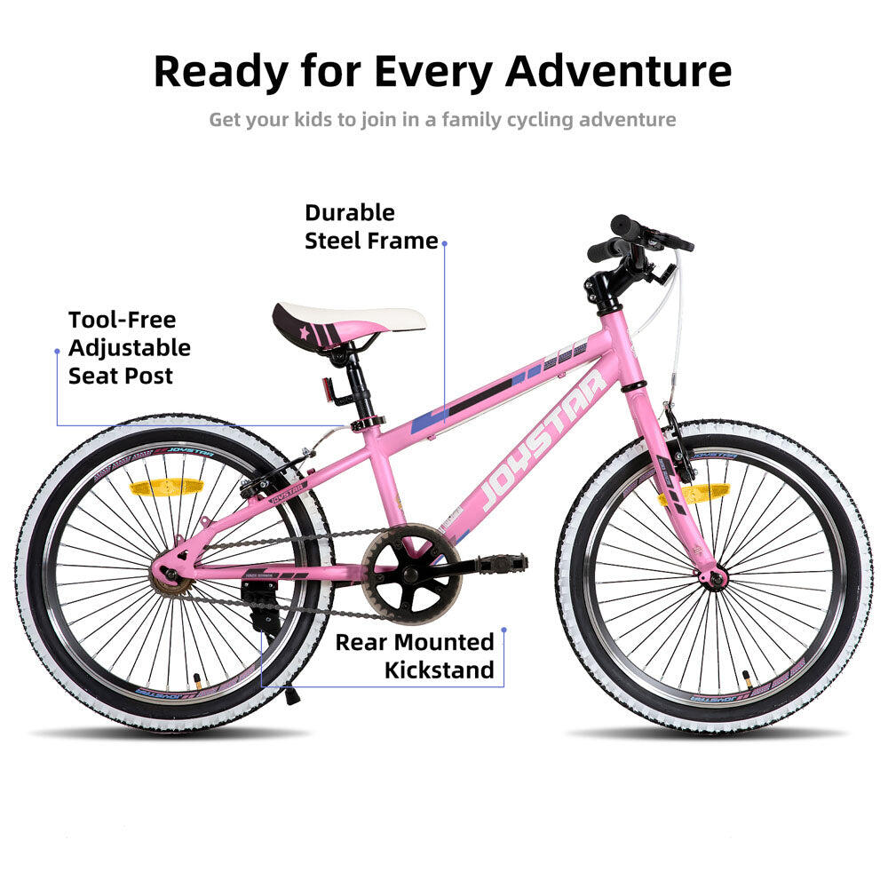 Fille vélo VTT enfant 20" cadre acier+béquille,7-10a Lubbock 2/6