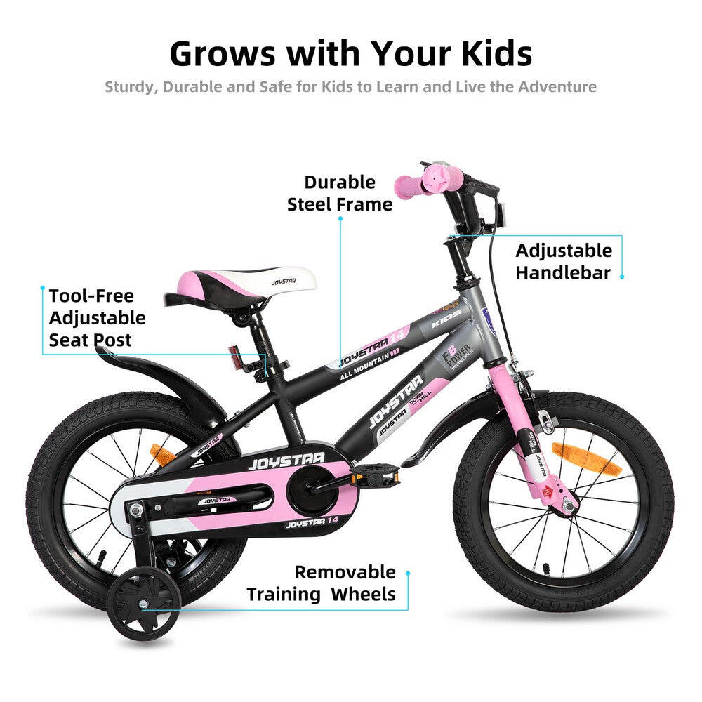 Garçons et filles vélo vélo enfant 12" roulettes et panier, 3-4 ans New Berry 2/6