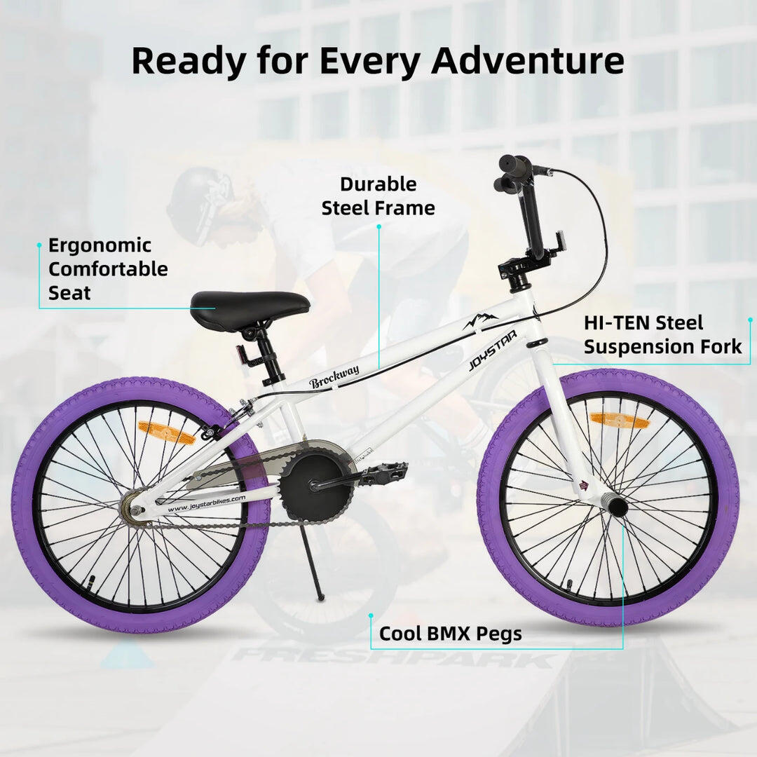 Fille vélo BMX enfant 24" freestyle,8-12a 2/5