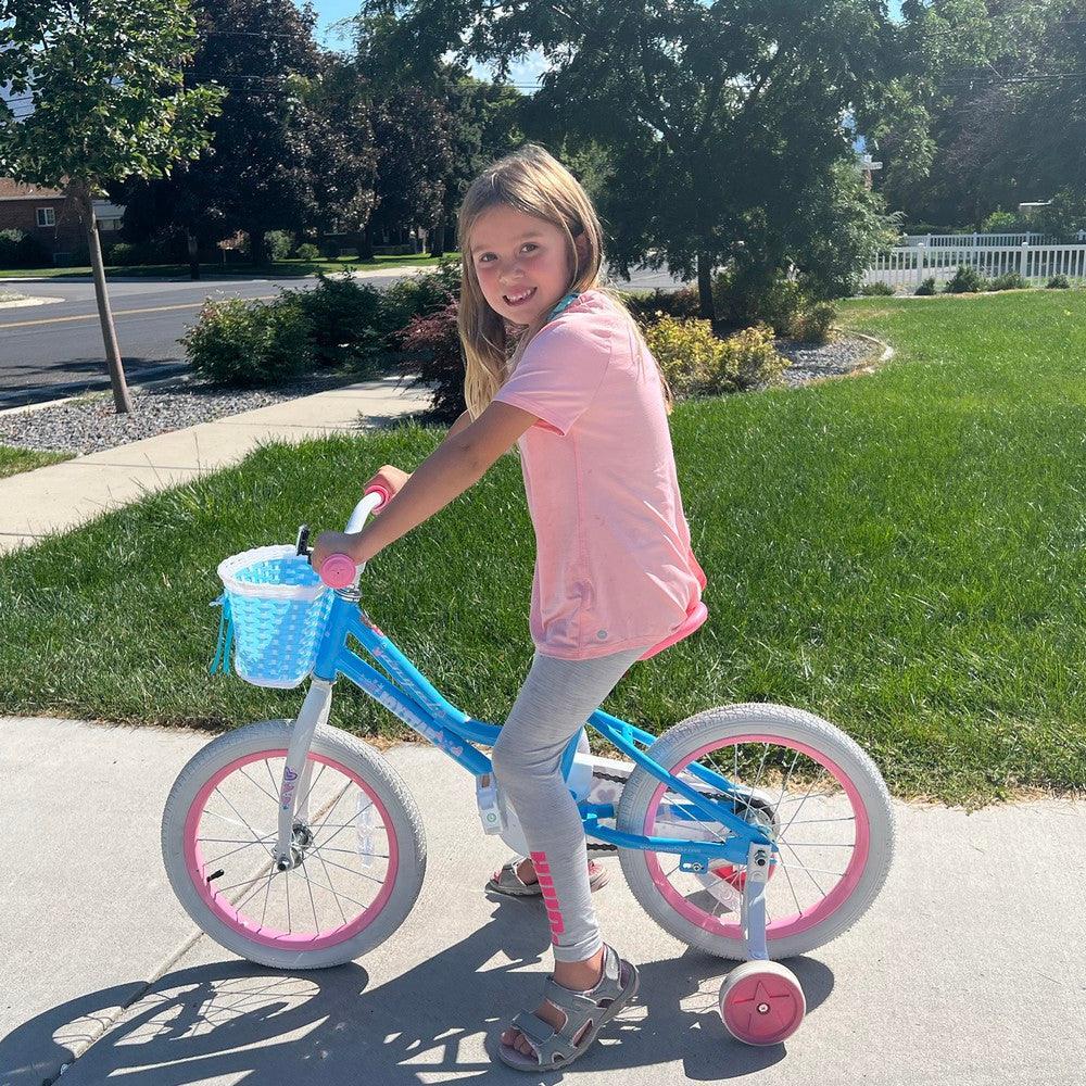 Fille vélo vélo enfant 14" roulettes+panier,3-5a 2/6