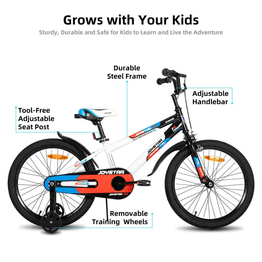 Garçons et filles vélo vélo enfant 20" roulettes et panier, 7-13 ans New Berry 2/6
