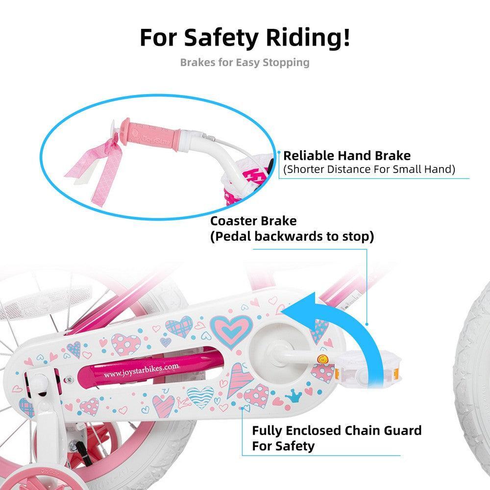 Fille vélo vélo enfant 16" roulettes+panier,4-7a 5/6