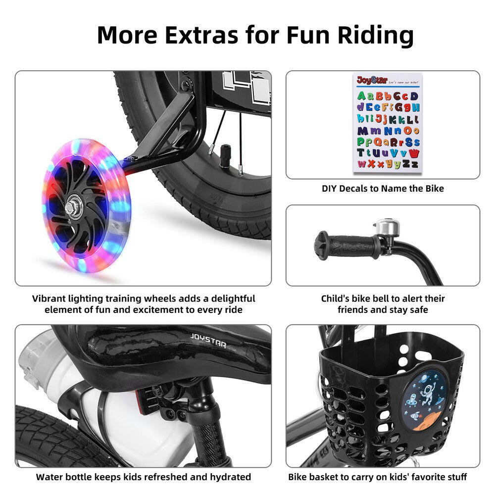 Vélo BMX enfant gar/fill 12" roulettes,2-4a Pluto 4/6