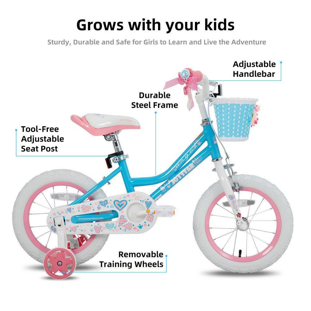 Fille vélo vélo enfant 16" roulettes+panier,4-7a 6/6