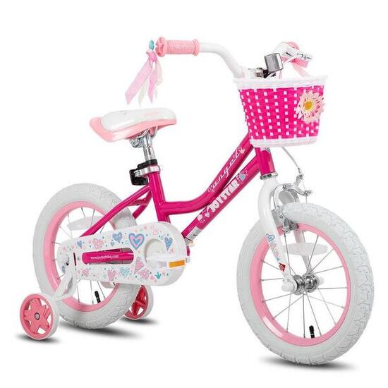 Fille vélo vélo enfant 18" roulettes+panier+frein main,5-8a
