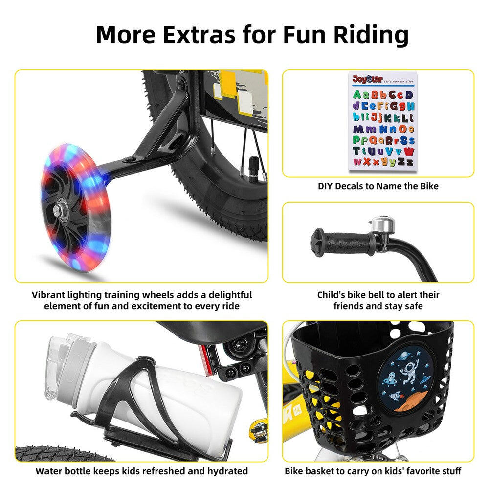 Vélo BMX enfant gar/fill 16" roulettes+gourde,4-7a Pluto 4/6