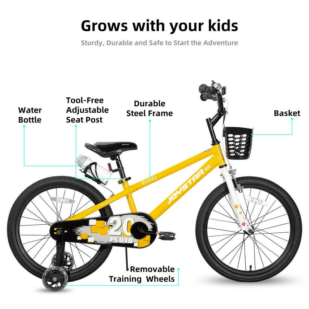 Vélo BMX enfant gar/fill 18" roulettes,5-8a Pluto 4/6