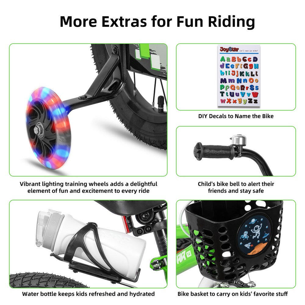 Vélo BMX enfant gar/fill 12" roulettes,2-4a Pluto 4/6