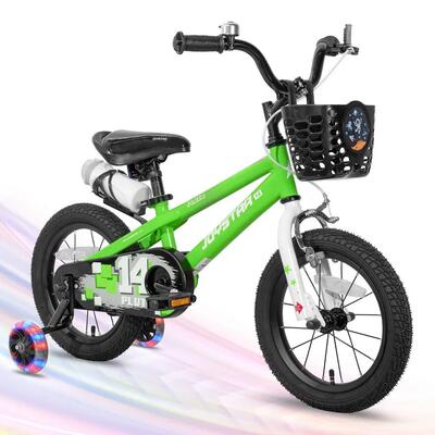 Jongens & meisjes bmx-kinderfiets 14" zijwieltjes, 3-5j pluto