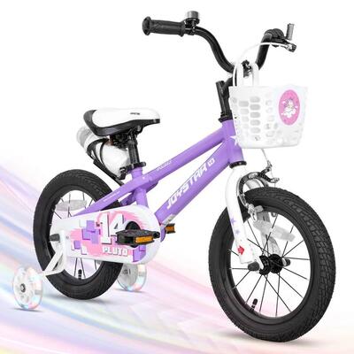 Jongens & meisjes bmx-kinderfiets 14" zijwieltjes, 3-5j pluto