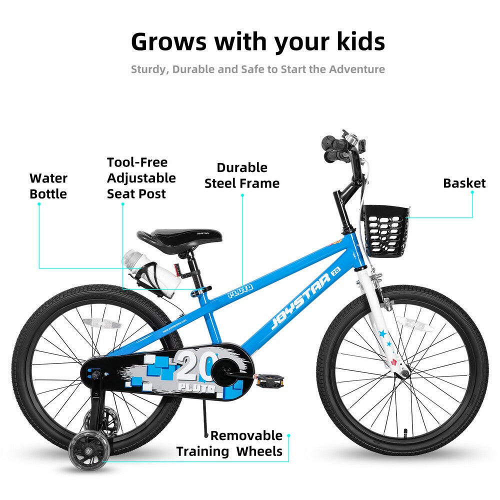 Vélo BMX enfant gar/fill 18" roulettes,5-8a Pluto 2/5