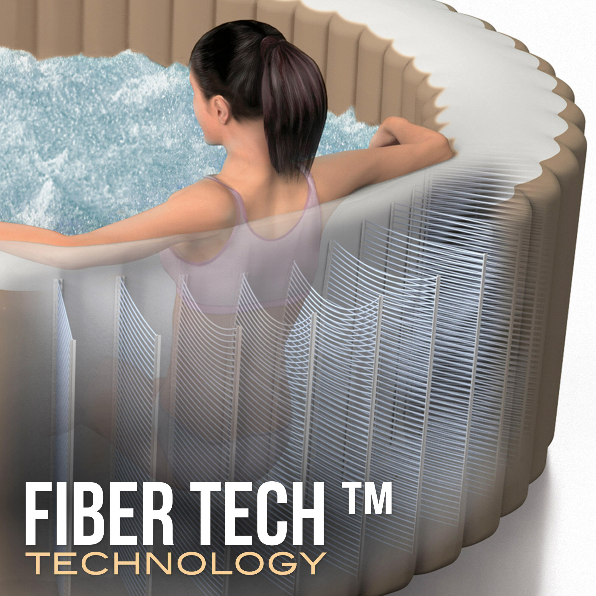 Spa insuflável INTEX 4 pessoas Bubble Massage Sahara 7/7