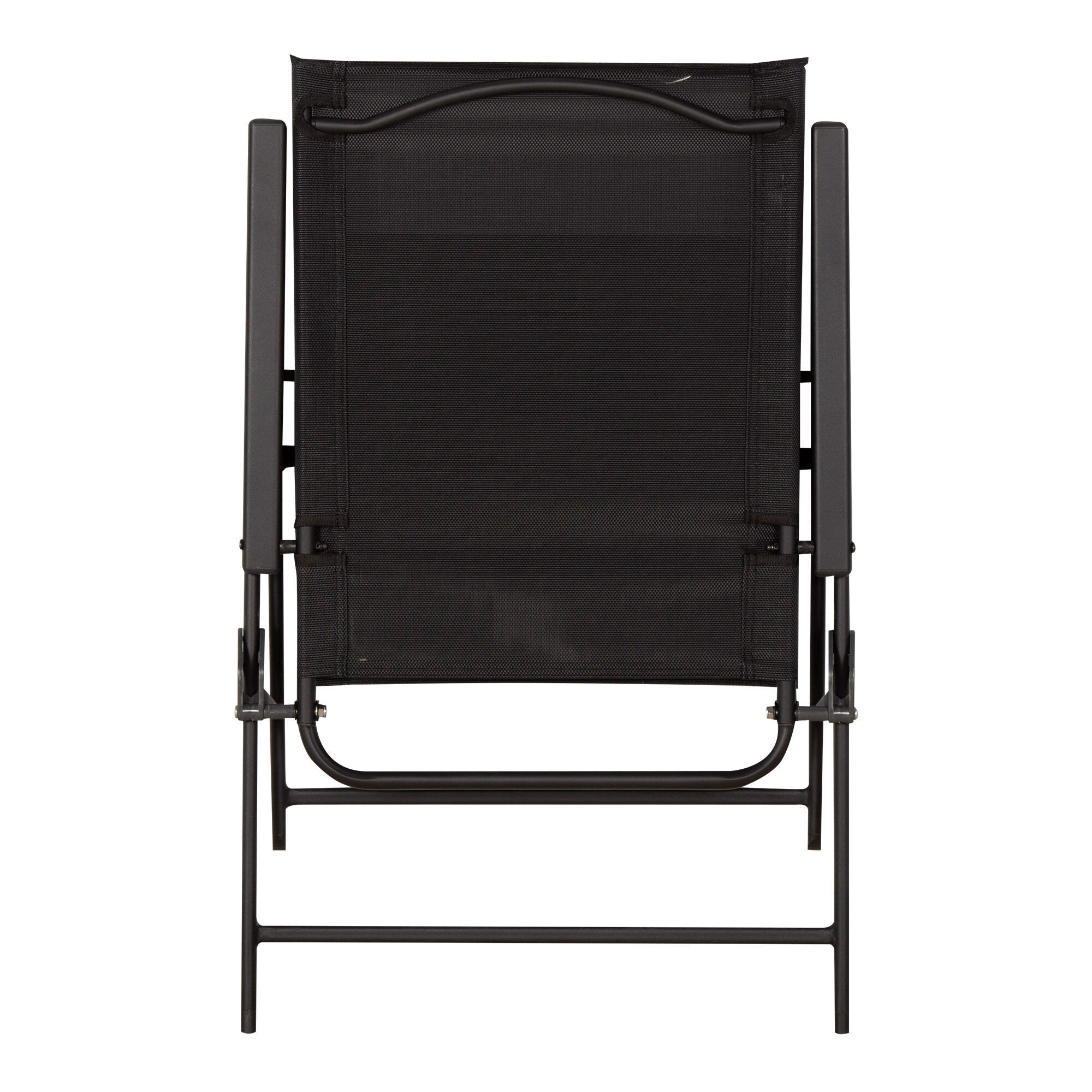 Aktive Pack 2 sillas plegables de jardín 47x64x95 cm slim negras c/ reposabrazos 2/7