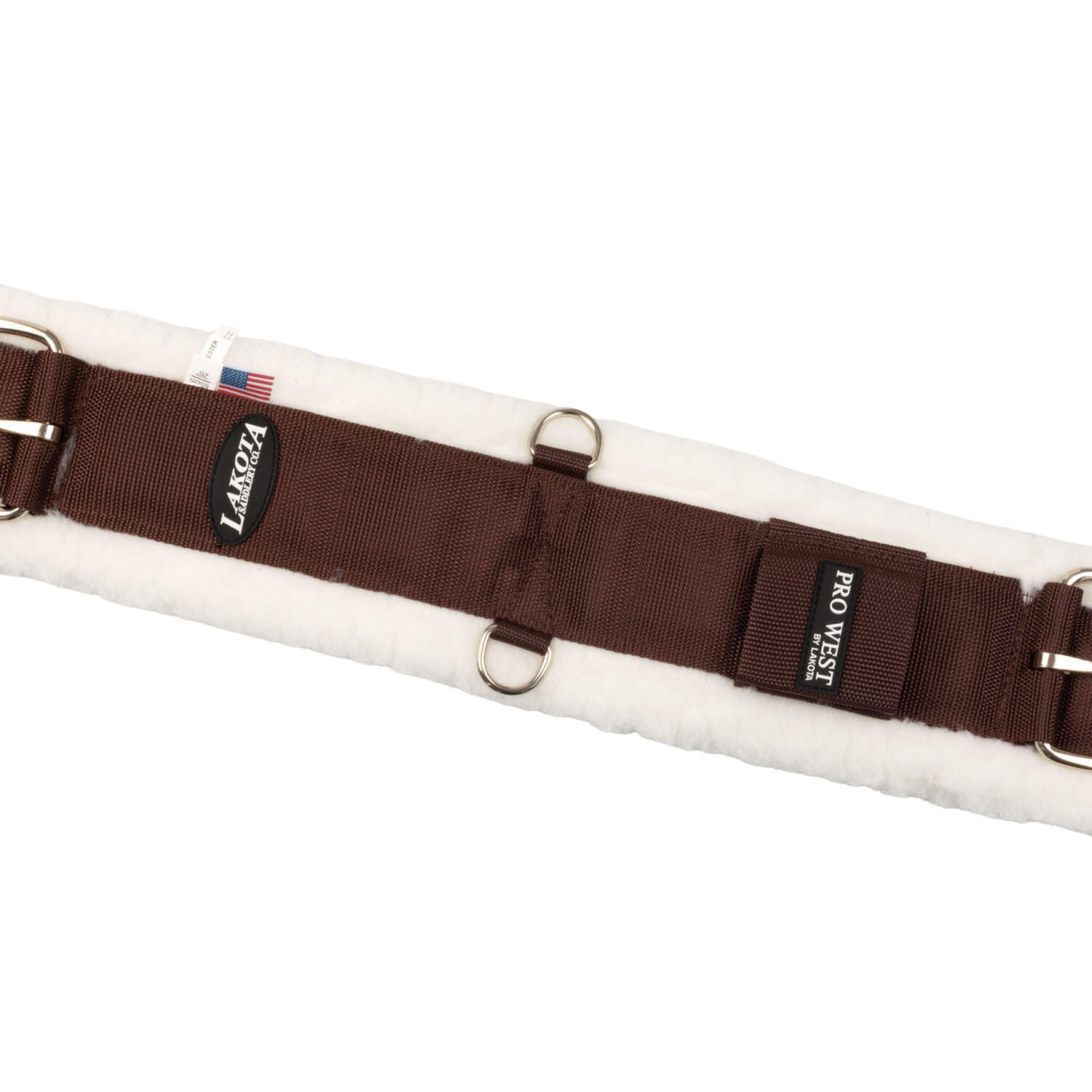Sangle western en nylon et laine synthétique