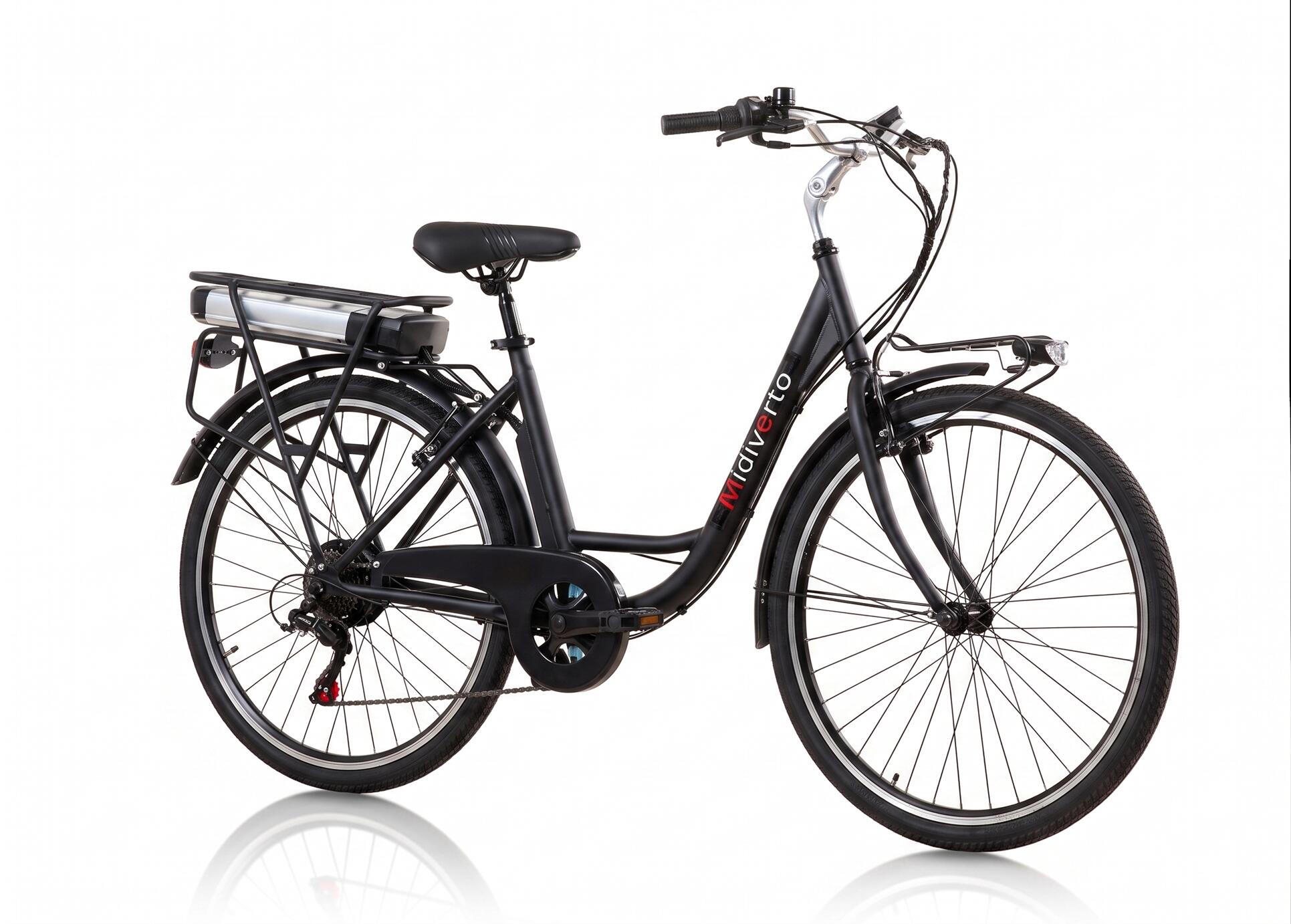 BICICLETA CIUDAD COPPI RIVIERA MIDIVERTO NEGRA 2/7