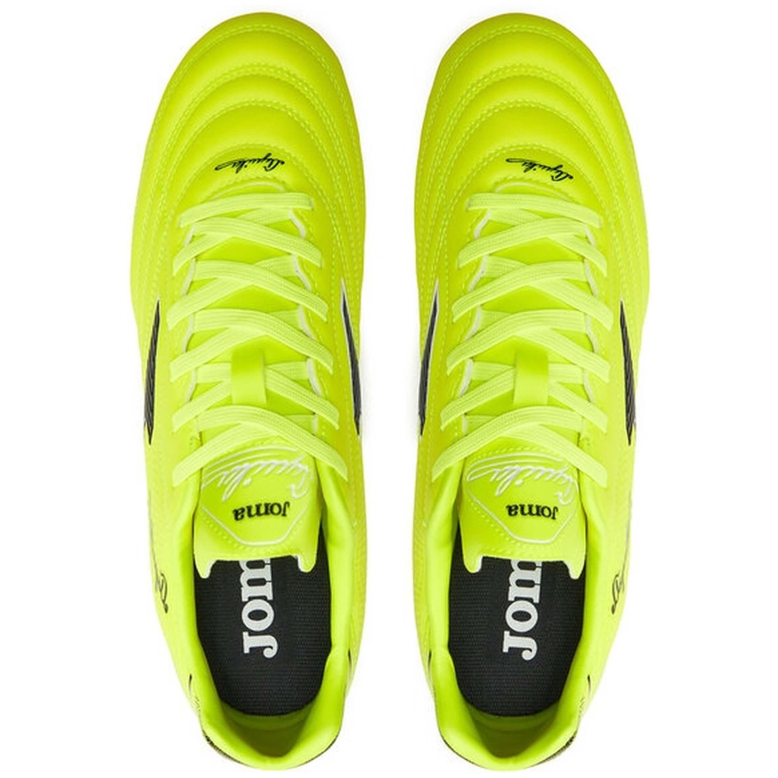 Chaussures Football Football Adulte Joma Aguila 24 AG Jaune Fluo 3/4